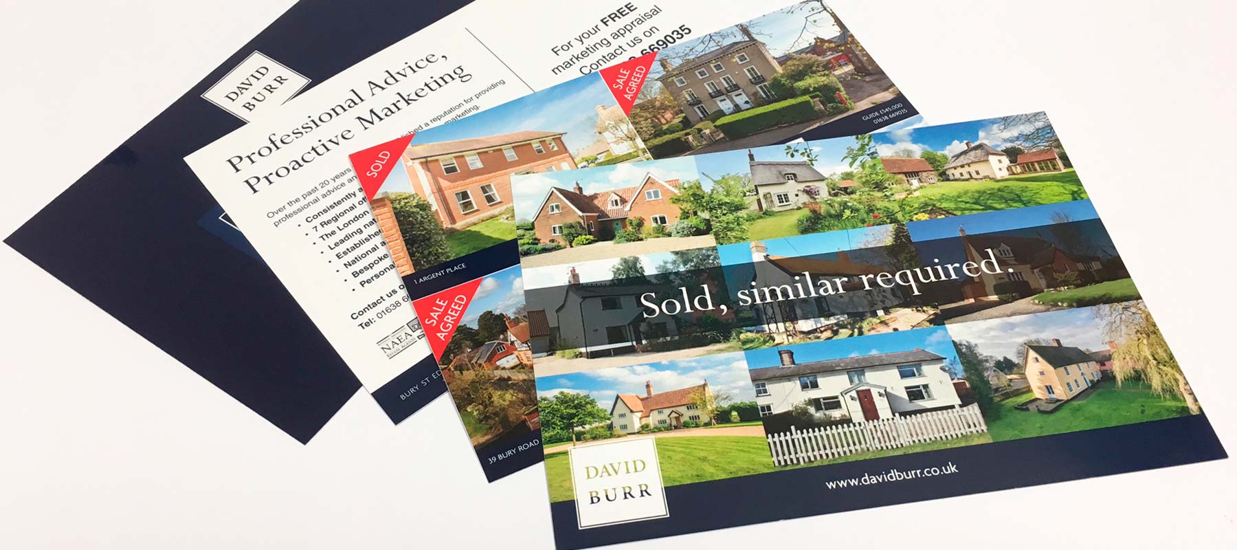 David Burr - Postcards - Leaflets - Sudbury - Suffolk - East Anglia - Digital Print - Graphic Design