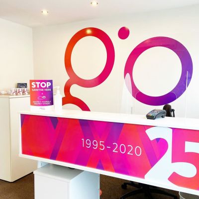 Social distancing signs, Printing, Sudbury, Suffolk