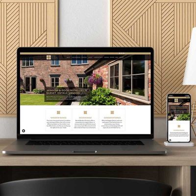Website design and built by Indigo Ross for Barnet Window Company