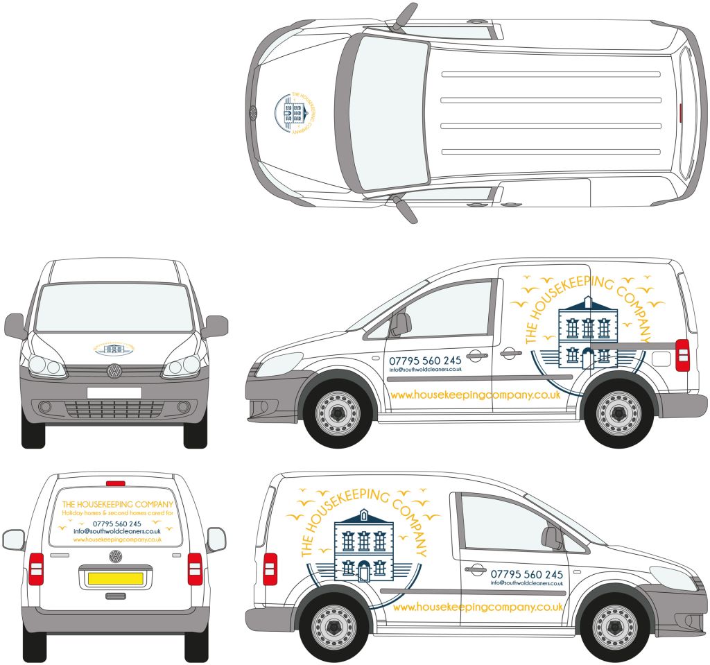 The Housekeeping Company Van Design in Southwold