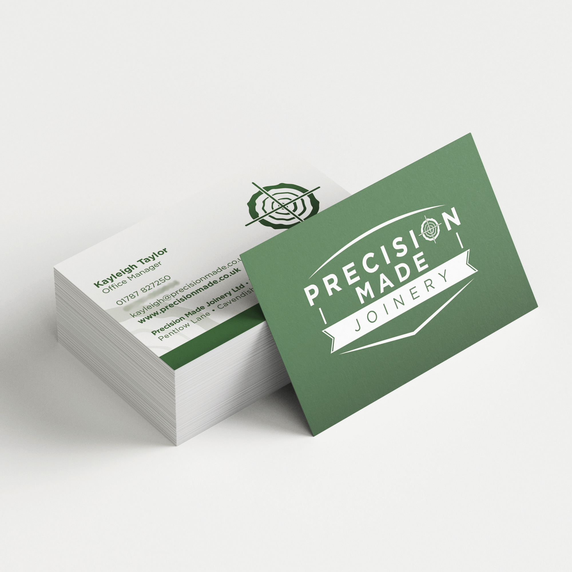 Precision Made Joinery - Business Card Design & Print