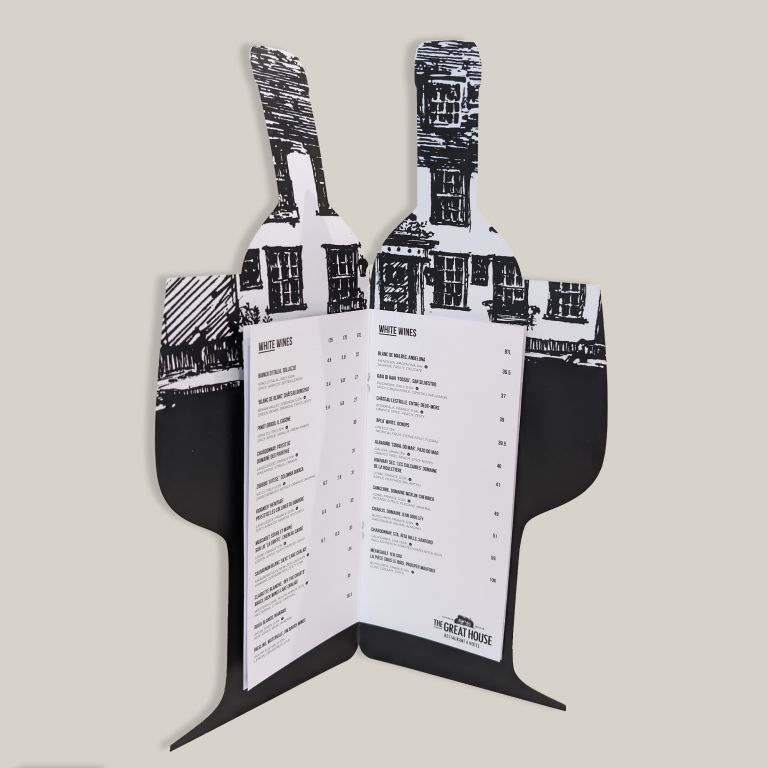Indigo Ross Custom Menu Packaging