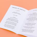 Order of Service for a Wedding