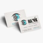 Business Cards design and printing for Hawk CCTV