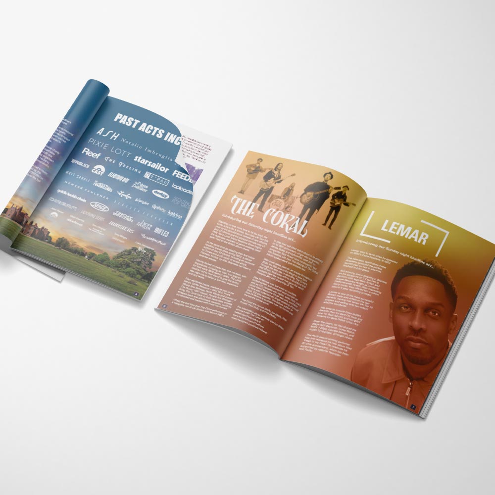 Printed Programmes for Music Events Suffolk