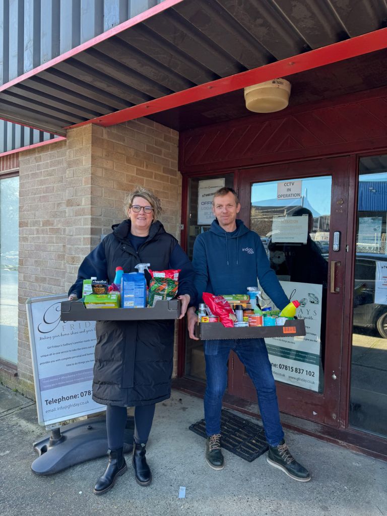 Indigo Ross Supporting Our Local Food Bank in Sudbury.