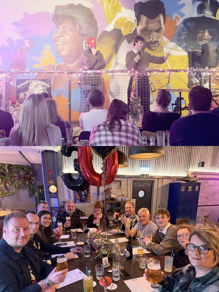 Indigo Ross celebrated with a brilliant evening at the ICE Comedy.