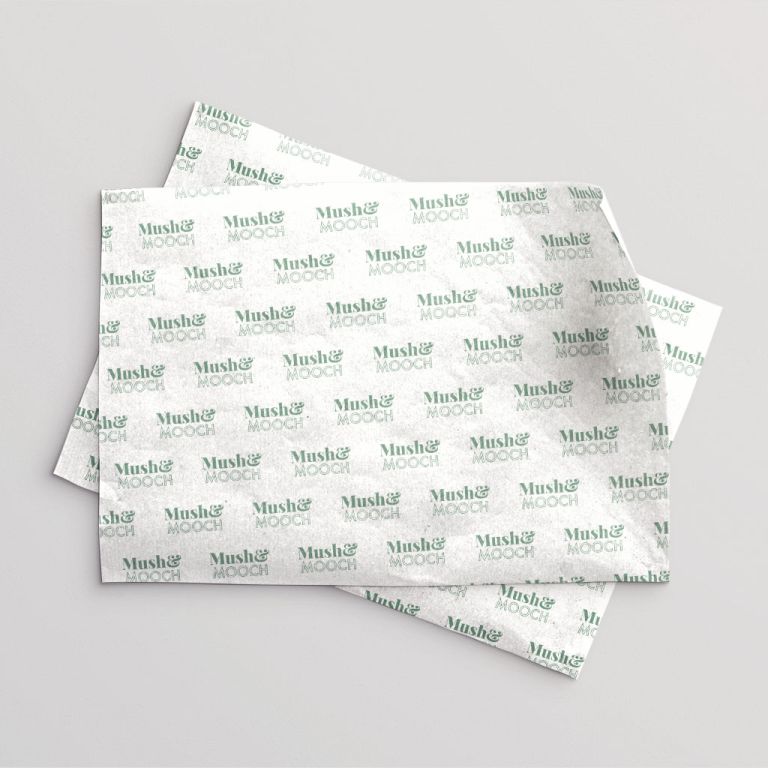 Custom Greaseproof Paper for Mush and Mooch
