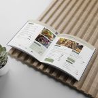 Multi-page lunch menu designed and printed for Perrywood Garden Centre
