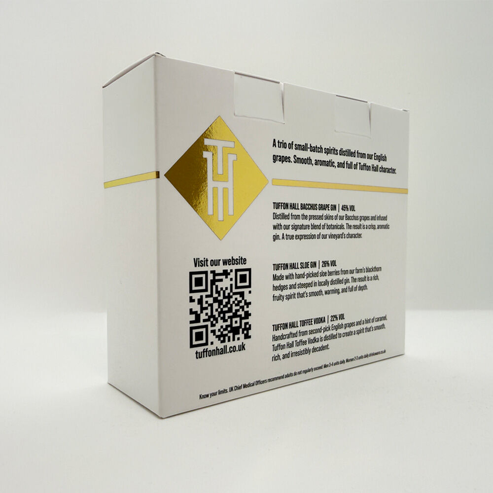 Tuffon Hall_Gold Foiled_Bespoke Box_Die Cut