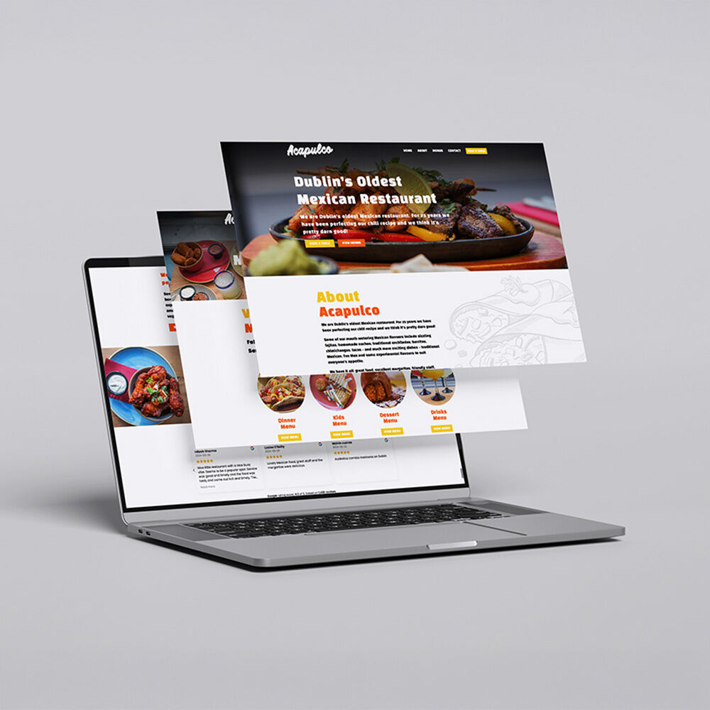 Acapulco Mexican Restaurant Website Design in Dublin