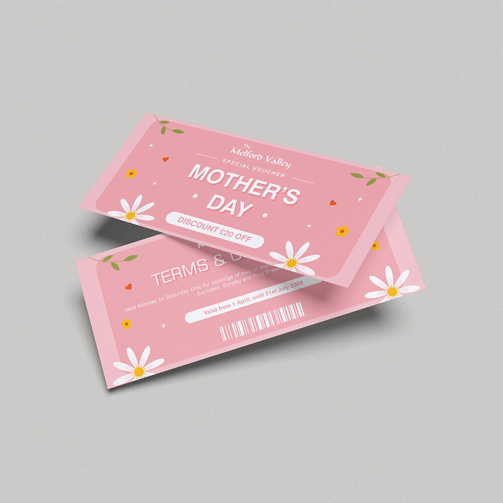 Melford Valley Gift Card Printing in Bury St Edmunds