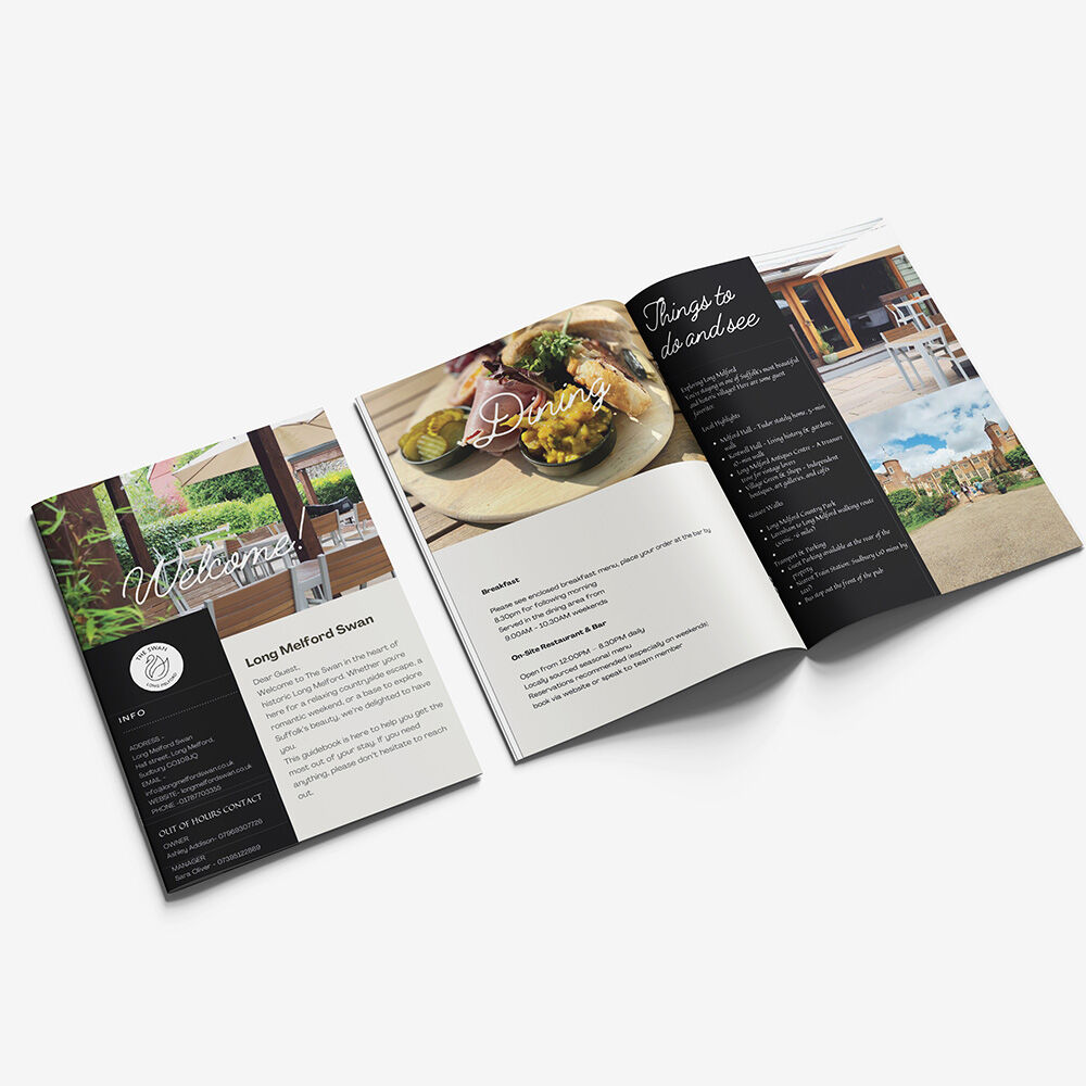 Custom Booklets for The Long Melford Swan