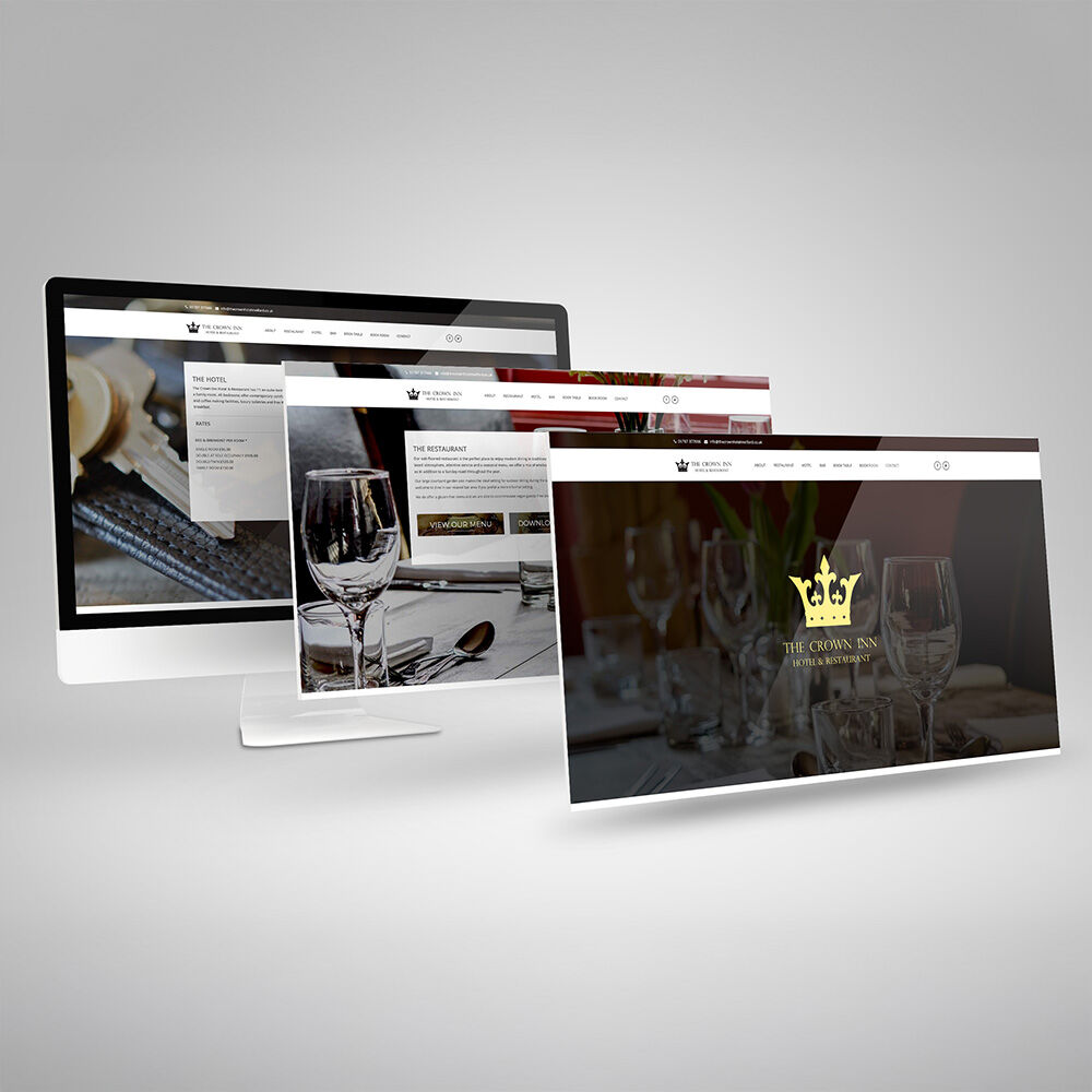 The Crown Inn Web Design by Indigo Ross in Sudbury
